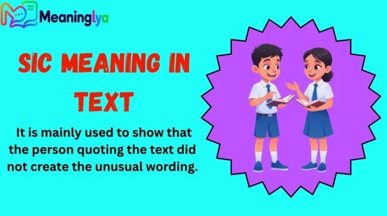 Sic Meaning in Text