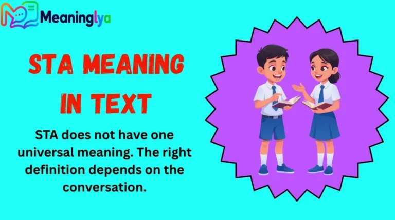 STA Meaning in Text