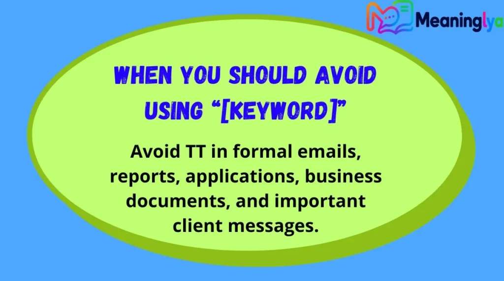 When You Should Avoid Using “[Keyword]”